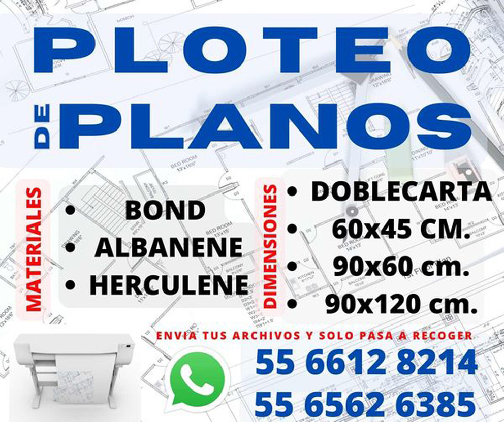 Impresión en ploter de planos y carteles